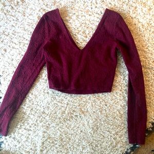 V neck long sleeve midi shirt forever 21